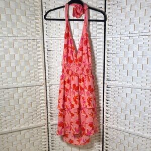 Madden NYC Floral Halter Dress